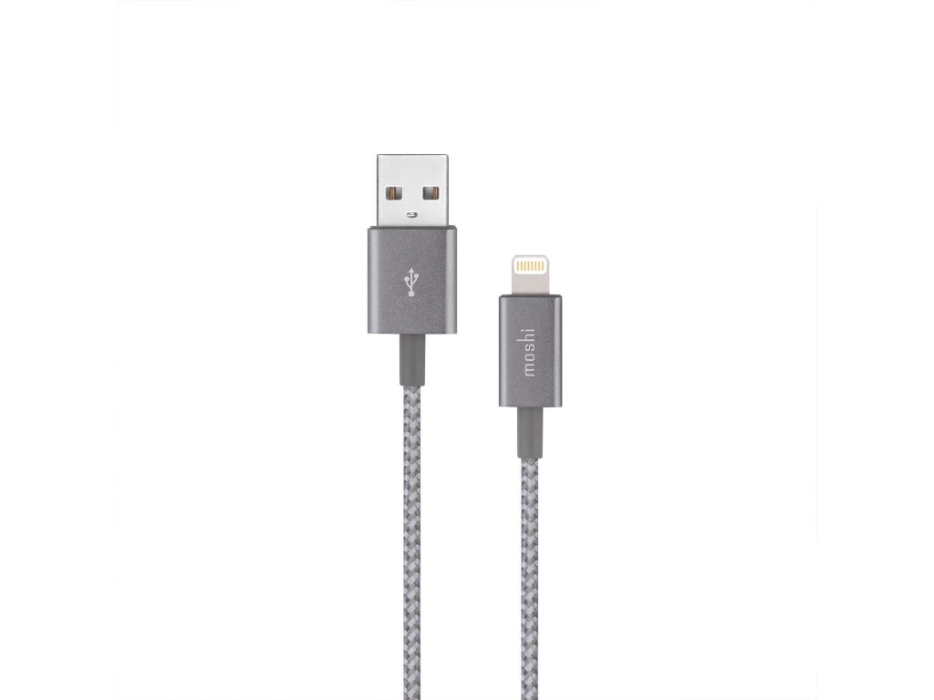 фото Аксессуар moshi integra lightning - usb 25cm grey 99mo023045