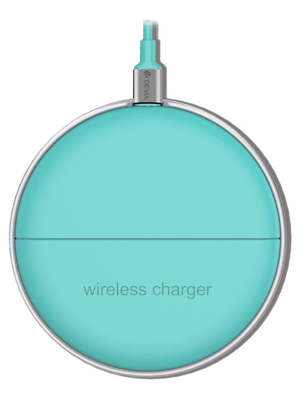 фото Зарядное устройство comma kinyo ultra thin wireless charger blue