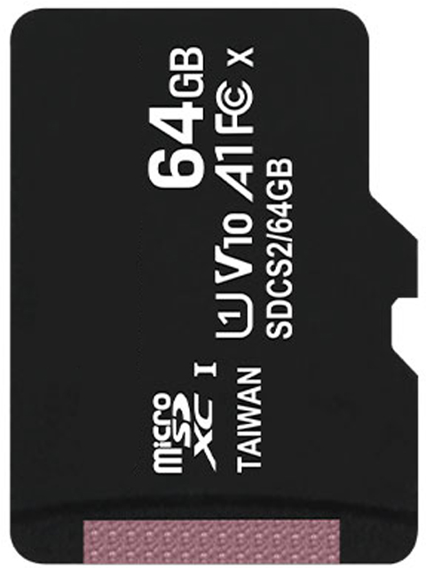 Карта памяти 64Gb - Kingston Micro Secure Digital HC Class10 UHS-I Canvas Select SDCS2/64GBSP карта памяти micro securedigital 512gb sdxc kingston canvas select plus class10 uhs i u3 sdcs2 512gb адаптер