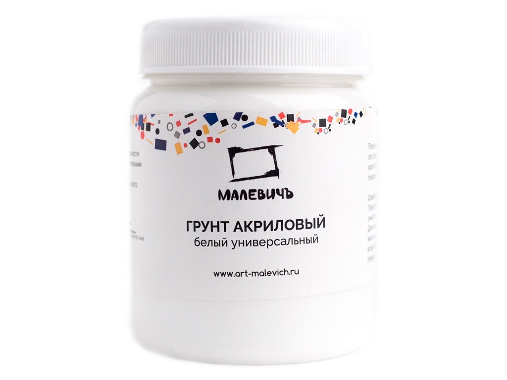 фото Грунт акриловый малевичъ универсальный 250ml white 820017