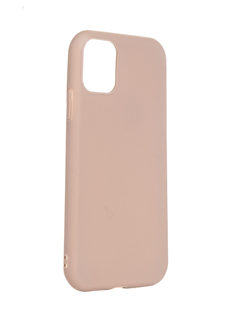 фото Чехол brosco для apple iphone 11 matte beige ip11-colourful-brown