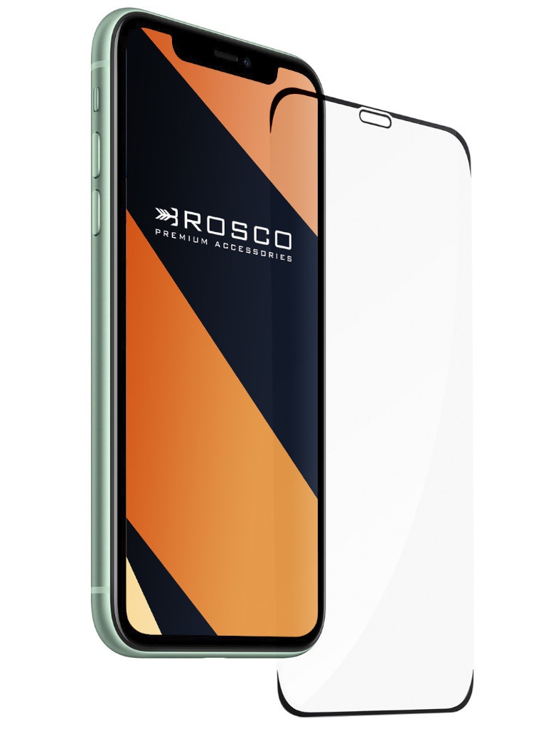 Zakazat.ru: Защитное стекло Brosco для APPLE iPhone 11 Full Screen Frameless IP11-FRAMELESS-GLASS