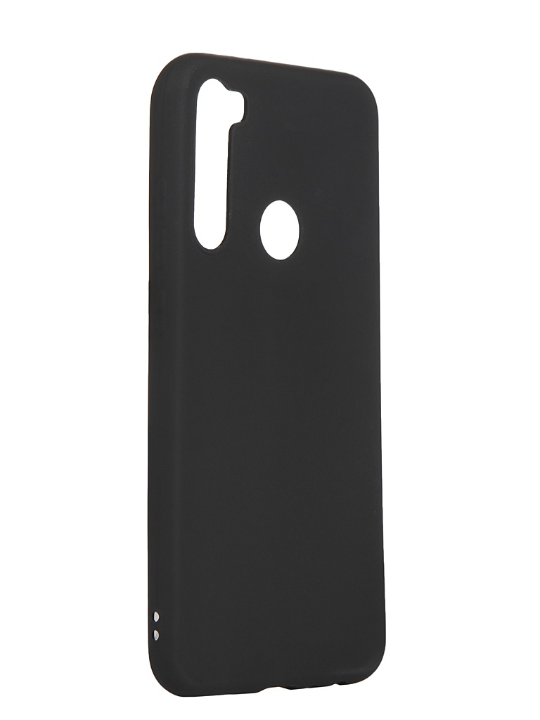 фото Чехол brosco для xiaomi redmi note 8 matte black xm-rn8-colourful-black