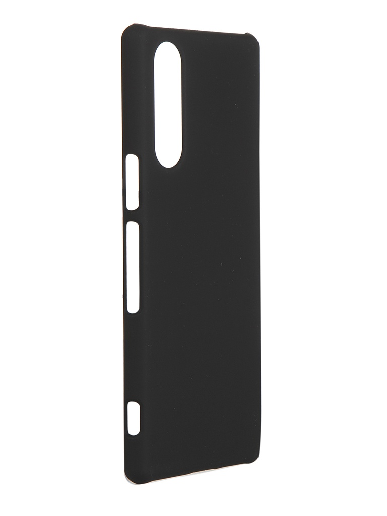 фото Чехол brosco для sony xperia 5 black 5-softtouch-black