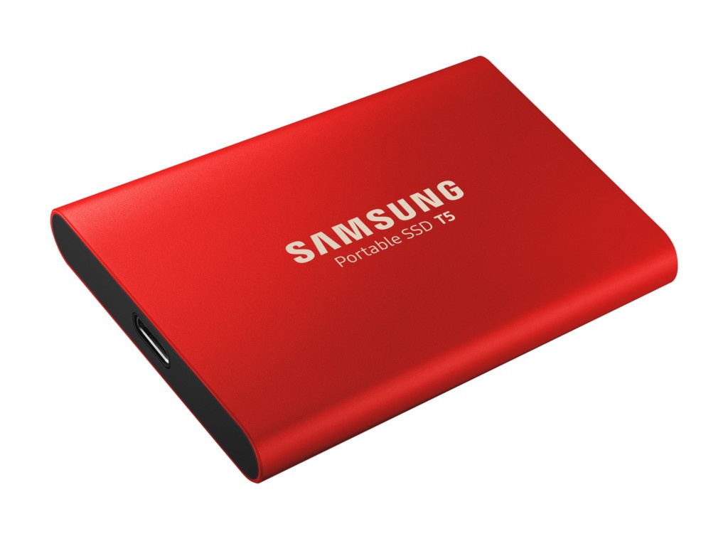 фото Жесткий диск samsung portable ssd t5 1tb red mu-pa1t0r/ww