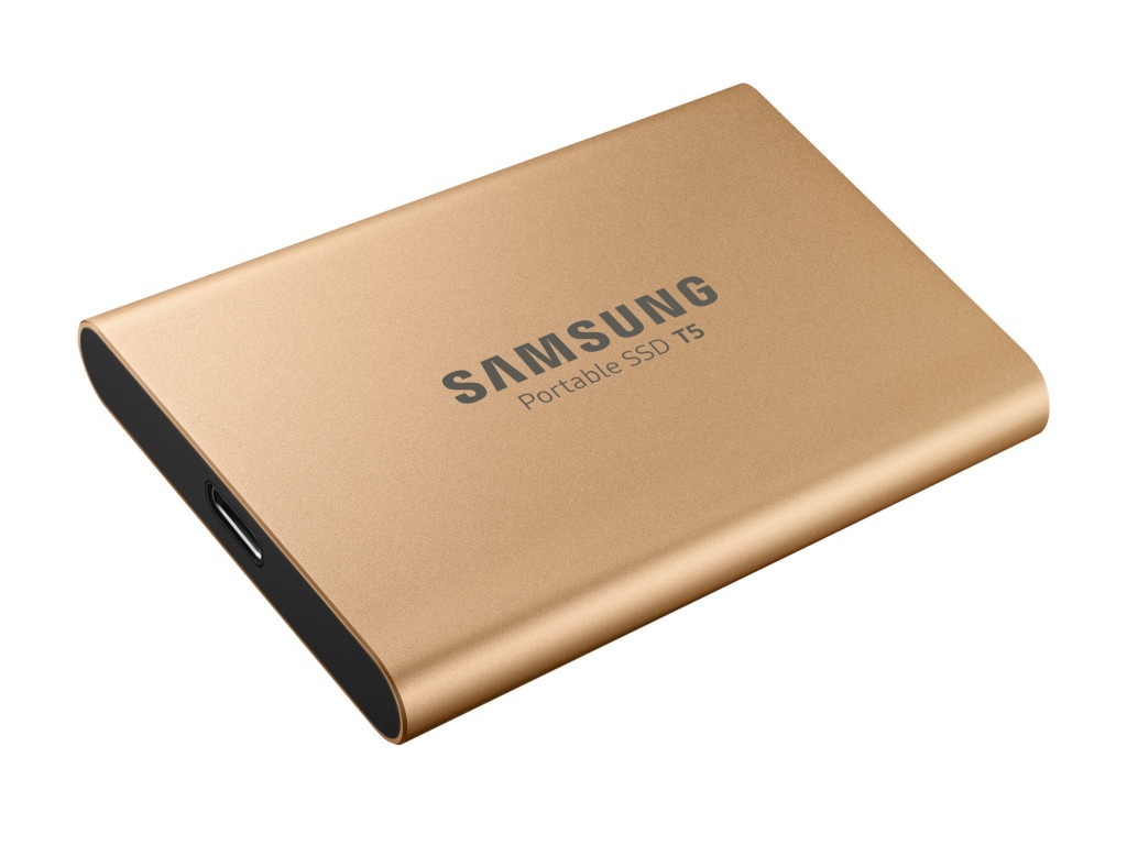 фото Жесткий диск samsung portable ssd t5 500gb gold mu-pa500g/ww