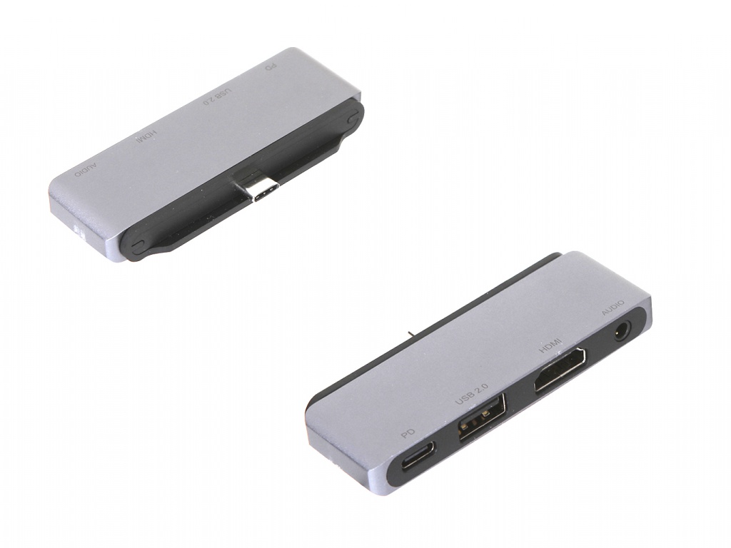 

Адаптер Red Line Multiport adapter Type-C 4 in 1 Silver УТ000018775, УТ000018775