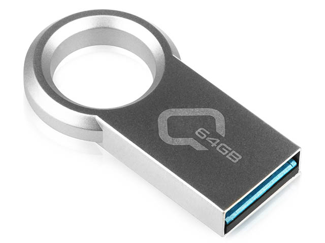 USB Flash Drive Qumo Ring 3.0 64GB Metallic usb flash qumo speedster 64gb