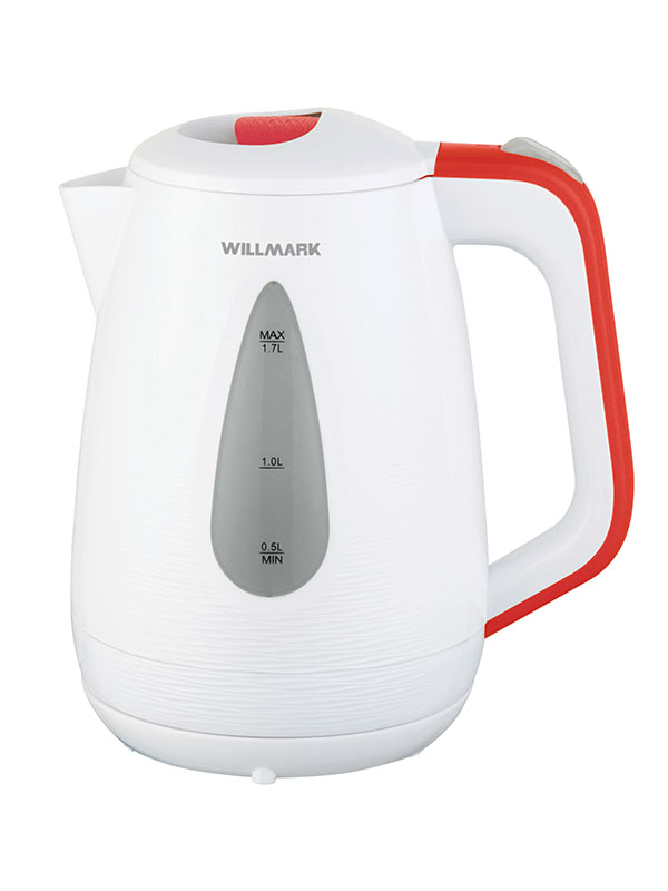 фото Чайник willmark wek-1807p white-red