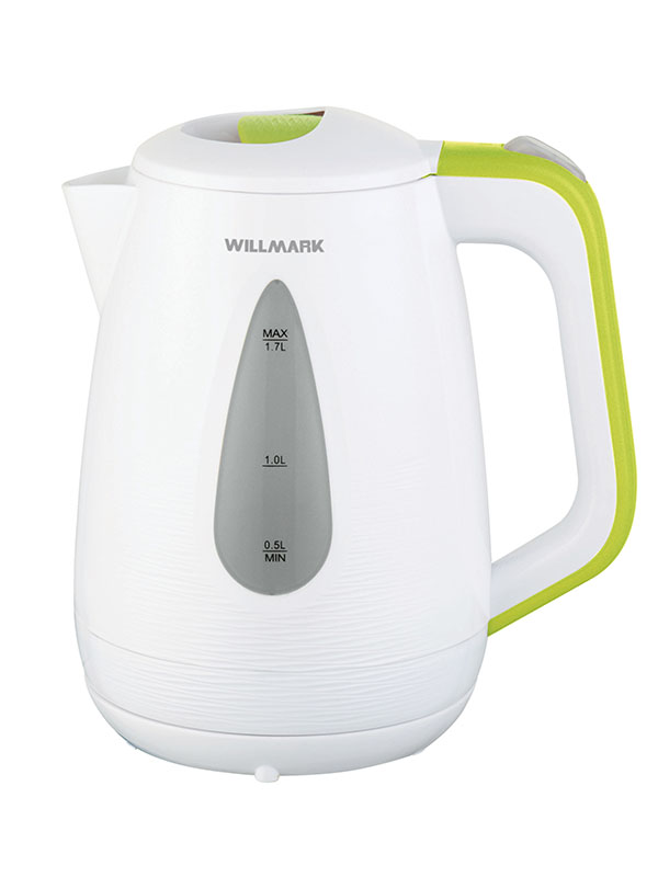 фото Чайник willmark wek-1807p white-green