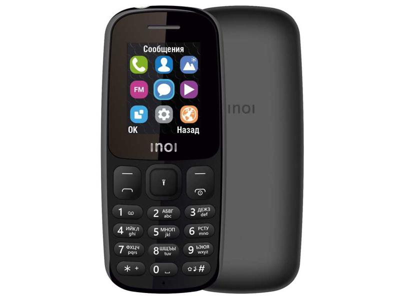Сотовый телефон INOI 100 Black сотовый телефон inoi 7 2020 black