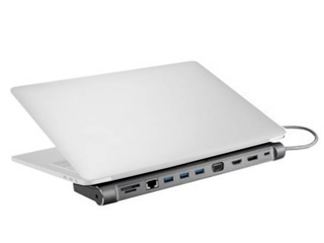 фото Аксессуар док-станция xtrememac type-c docking hub station space grey xwh-cdh-13