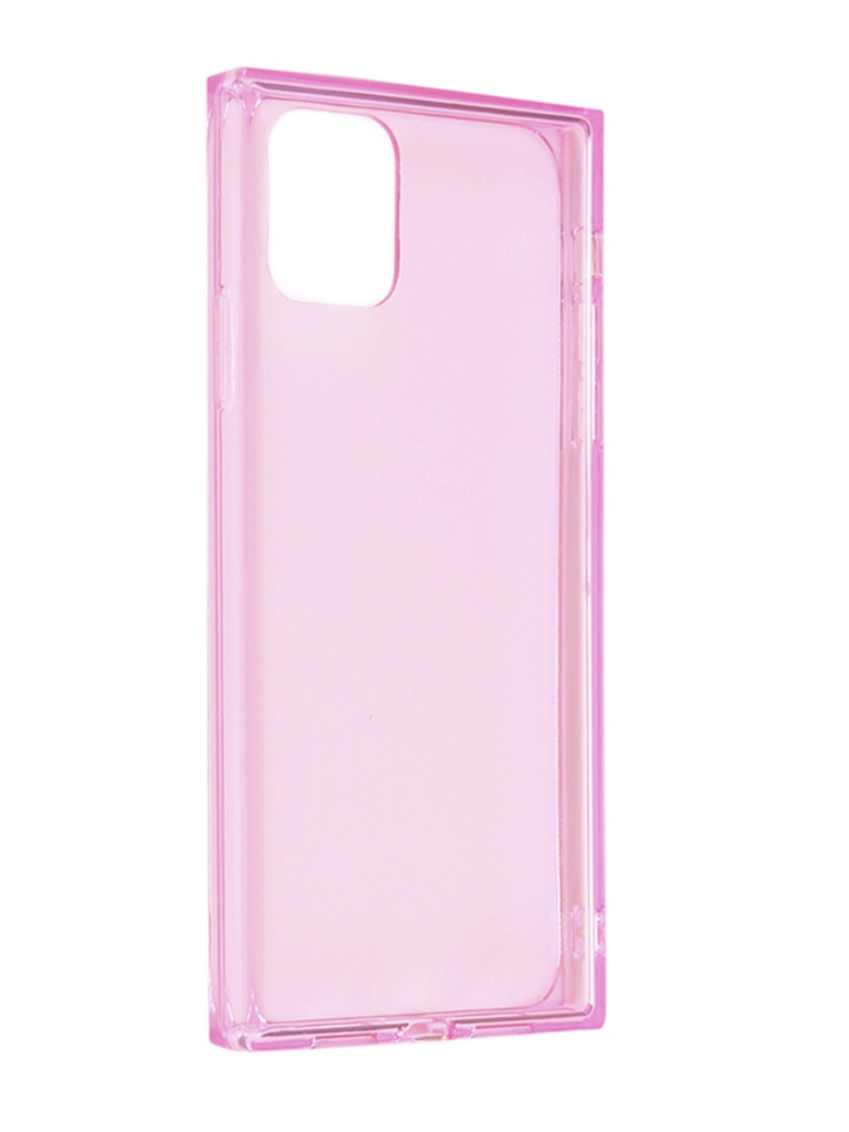 фото Чехол brosco для apple iphone 11 ice cube silicone pink ip11-ice-tpu-pink