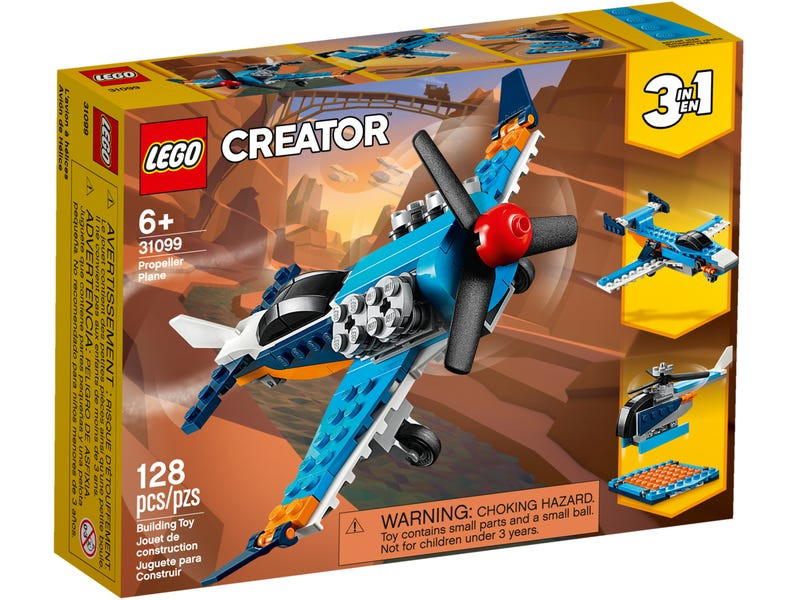 

Конструктор Lego Creator Винтовой самолёт 31099, Винтовой самолёт