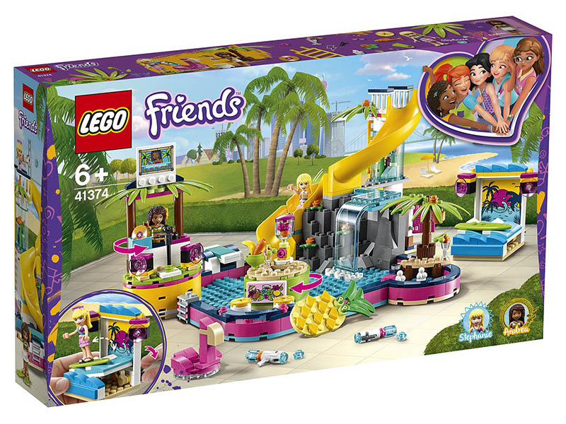 

Конструктор Lego Friends Вечеринка Андреа у бассейна 41374, Вечеринка Андреа у бассейна