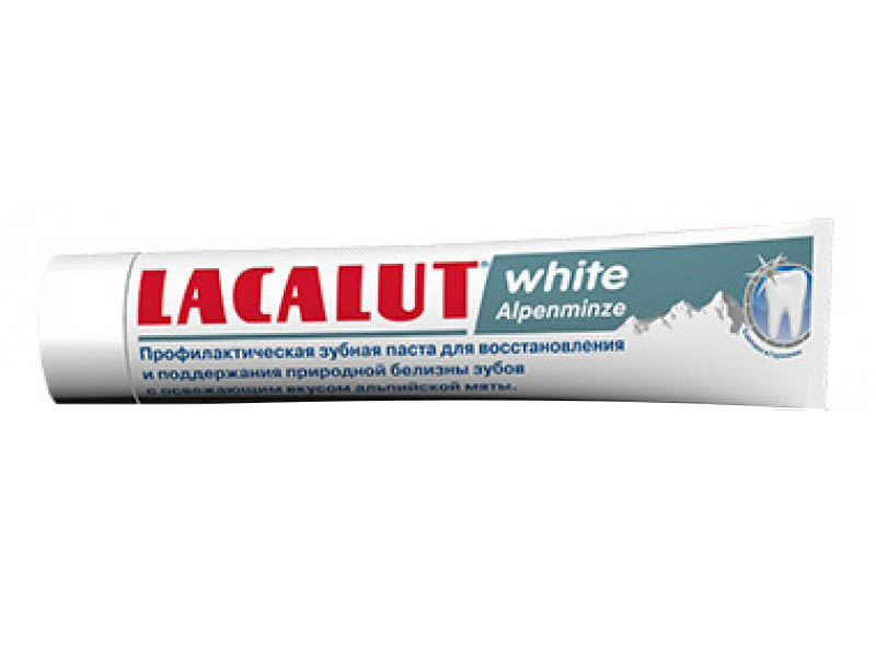 Паста lacalut white. Lacalut зубная паста White 75 мл. Лакалют зубная паста Уайт 75мл. Зубная паста лакалют Уайт Альпийская мята 75мл. Зубная паста лакалют Вайт Альпийская мят.