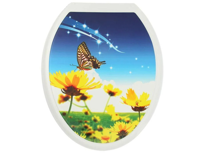 фото Сиденье росспласт бабочка на цветке