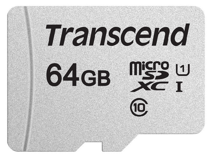 Карта памяти 64Gb - Transcend 300S MicroSDHC Class 10 UHS-I TS64GUSD300S transcend microsdxc 300s 64gb