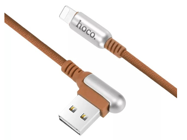 фото Аксессуар hoco u17 capsule usb - lightning 1.2m coffe 92728