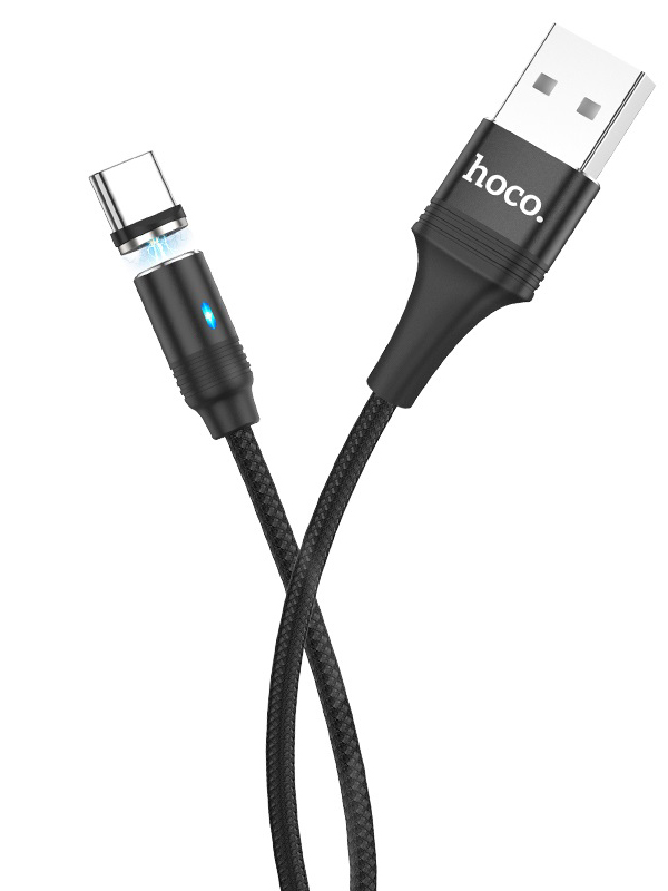 Аксессуар Hoco U76 Fresh Magnetic USB - Type-C Black 115182 кабель usb hoco u91 magic magnetic type c 3a 1м магниты pvc белый