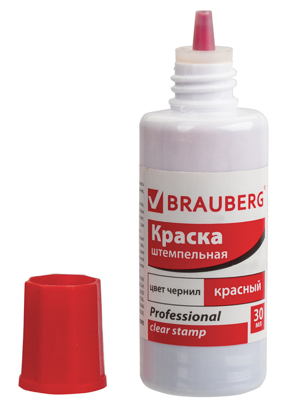 

Краска штемпельная Brauberg Professional Clear Stamp 30ml Red 227984, Professional