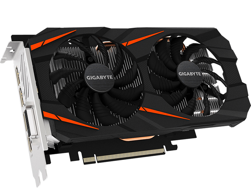 фото Видеокарта gigabyte geforce gtx 1060 windforce 2x oc d5x 6g 1556mhz pci-e 3.0 6144mb 8008mhz 192 bit dvi hdmi 3xdp gv-n1060wf2oc-6gd 2.0