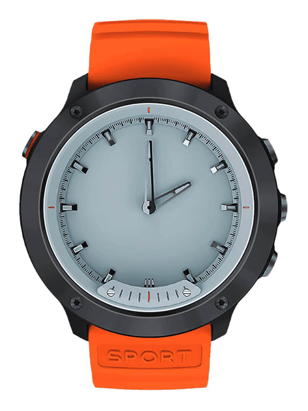 фото Умные часы geozon hybrid silver-black-orange g-sm03svr
