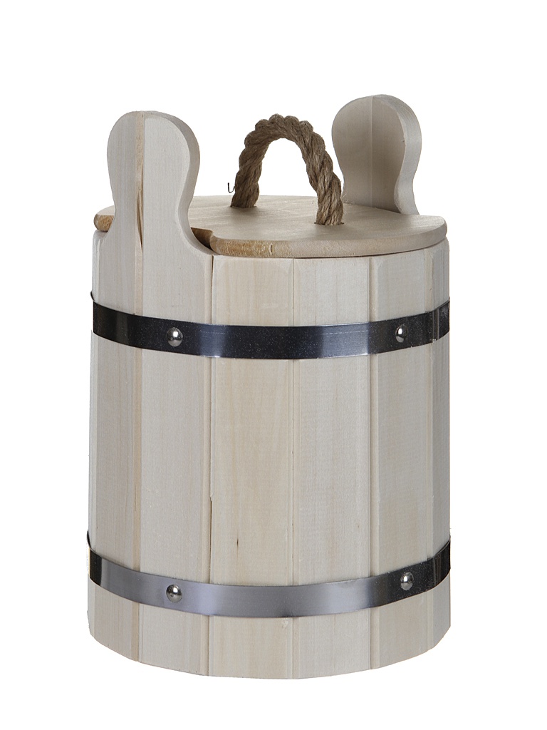 

Кадка из липы Банные штучки с крышкой и гнётом 5L 32701, 32701