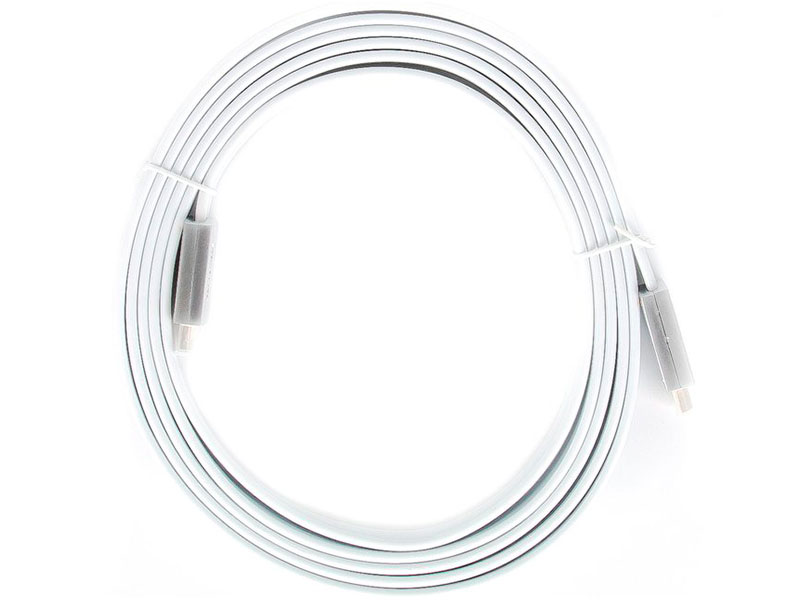 фото Аксессуар aopen hdmi 19m v2.0 3m silver-white acg568f-s-3m