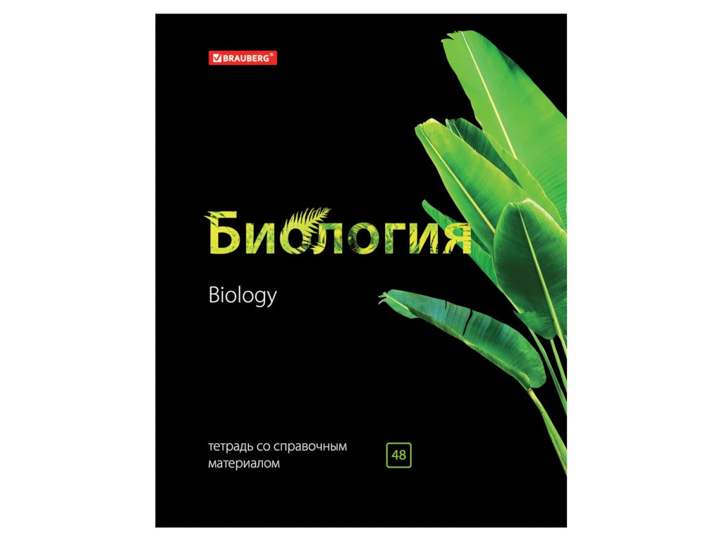 

Тетрадь Brauberg Black & Bright Биология 48 листов 403551, Биология