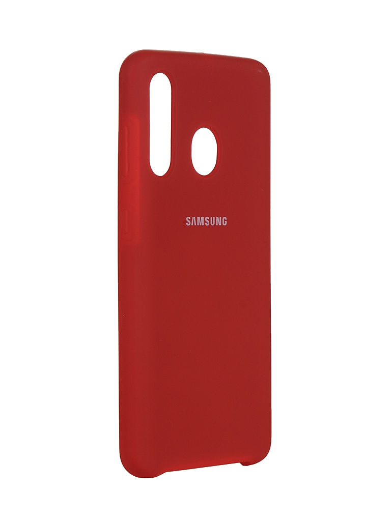 Чехол Innovation для Samsung Galaxy A60 Silicone Cover Red 16289 чехол книжка red line book cover для xiaomi mi 10 lite