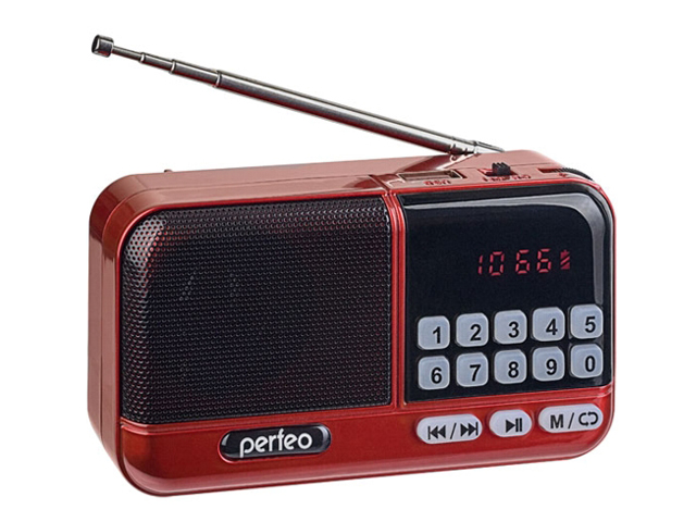 цена Радиоприемник Perfeo Aspen Red PF_B4058