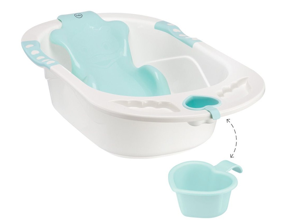 фото Детская ванна с анатомической горкой happy baby bath comfort 4690624021046