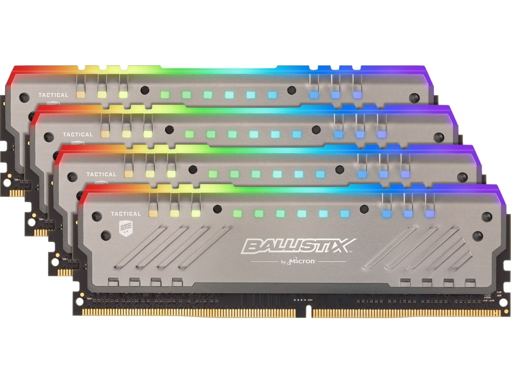 

Модуль памяти Crucial Ballistix Tactical Tracer RGB DDR4 DIMM 3200MHz PC4-25600 CL16 - 32Gb KIT (4x8Gb) BLT4K8G4D32AET4K, Ballistix Tactical Tracer RGB