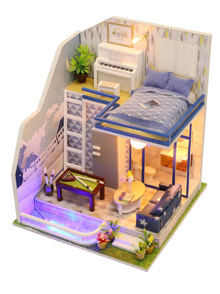 фото Сборная модель diy house неоновый лофт m042