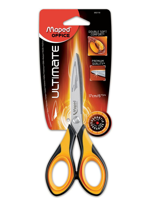 

Ножницы Maped Ultimate 170mm Black-Yellow 692110, 692110