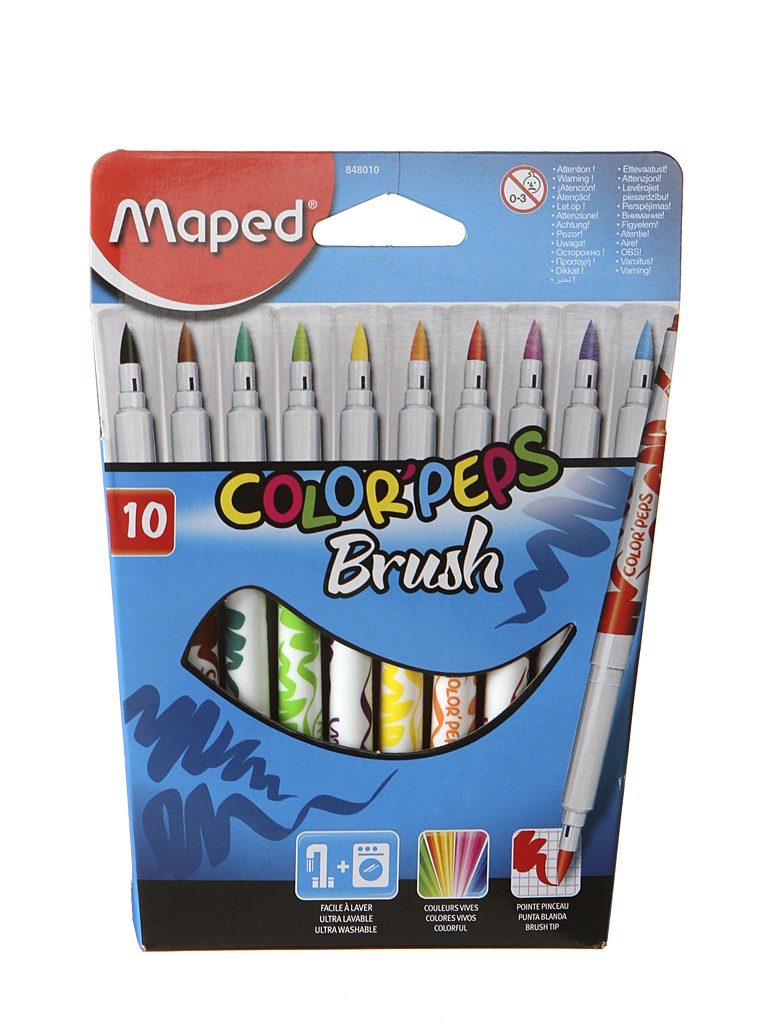 

Фломастеры Maped Colorpeps 10 цветов 848010, 848010