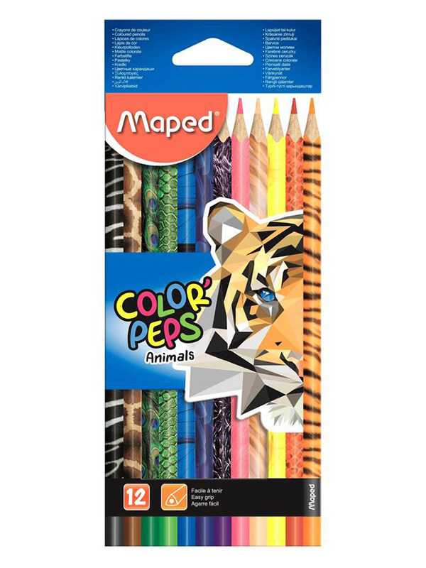 

Карандаши цветные Maped Colorpeps Animals 12 цветов 832212, 832212