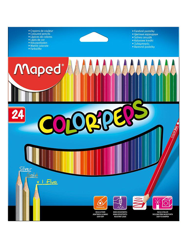 

Карандаши цветные Maped Colorpeps 24 цвета 183224, 183224