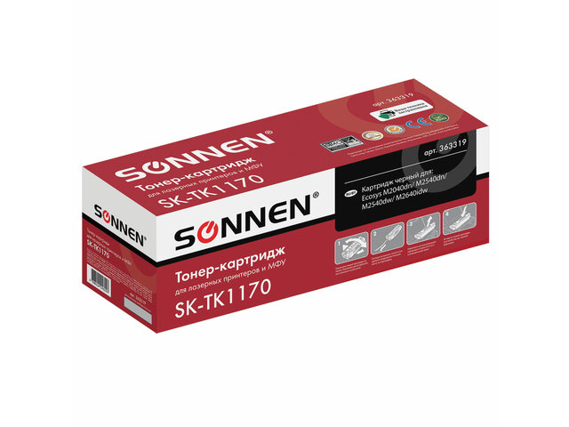 

Картридж Sonnen SK-TK1170 (схожий с Kyocera TK-1170) для Ecosys M2040DN/M2540DN/M2640IDW 363319, SK-TK1170