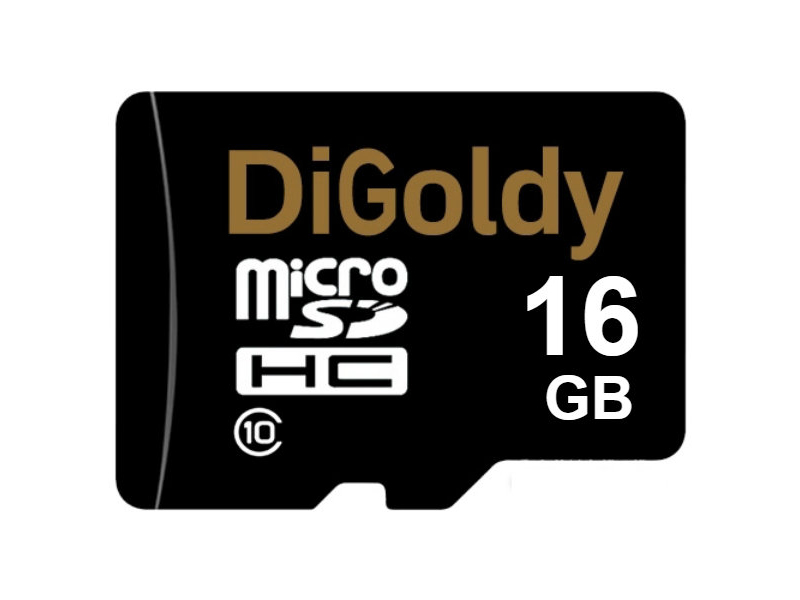 фото Карта памяти 16gb - digoldy micro secure digital hc class 10 dg016gcsdhc10 / 1130006