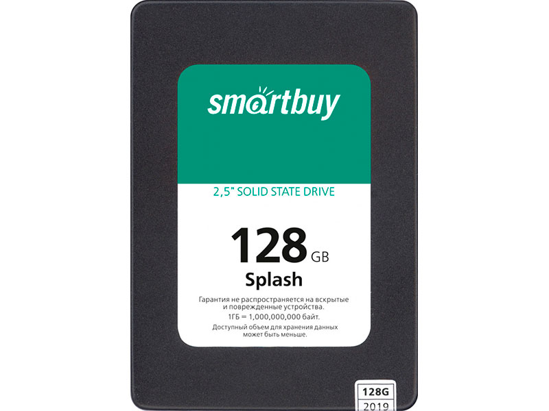 цена Твердотельный накопитель SmartBuy Splash (2019) 128 GB (SBSSD-128GT-MX902-25S3)