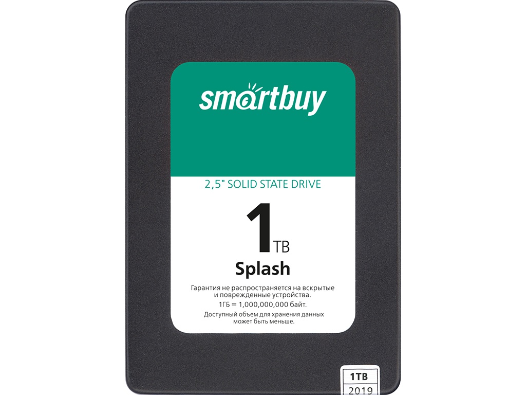 цена Твердотельный накопитель SmartBuy Splash 2019 1Tb SBSSD-001TT-MX902-25S3