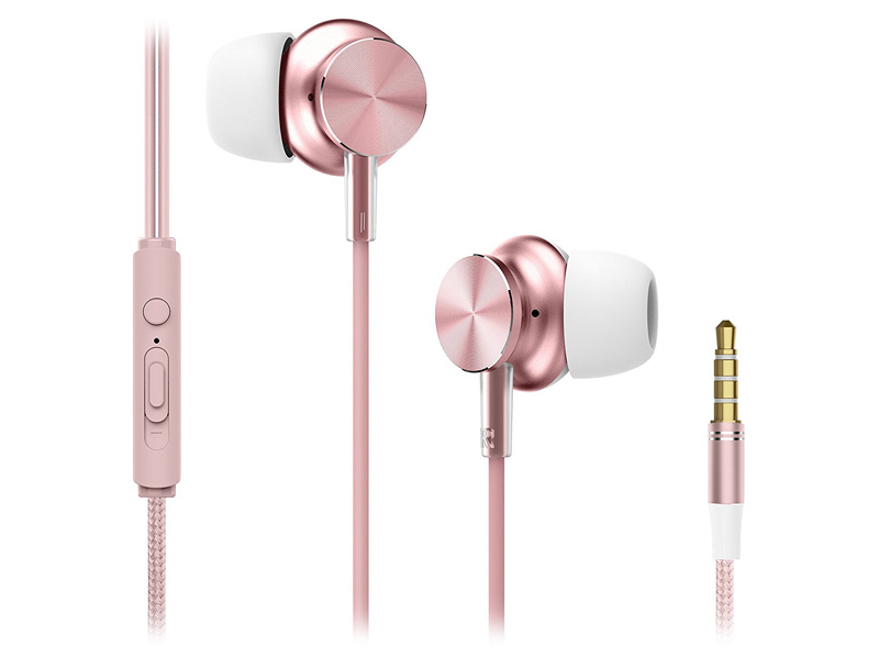 фото Наушники rock space y2 stereo rose gold 73404