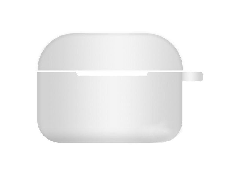фото Чехол krutoff для airpods pro hang silicone case с карабином white 10934