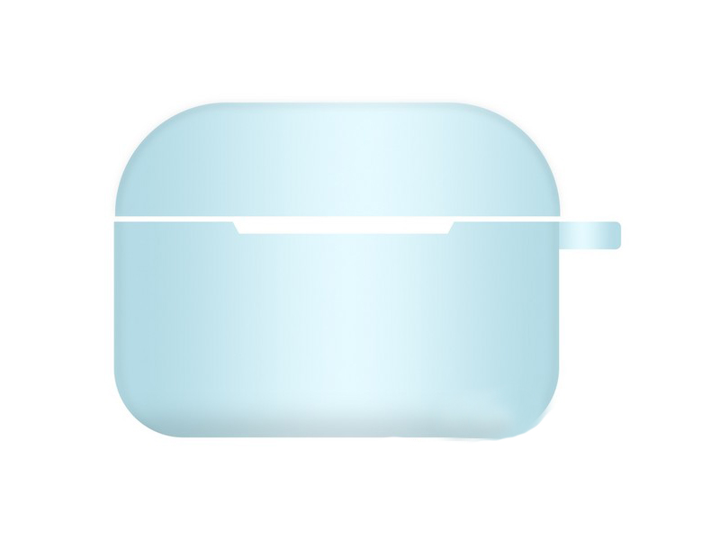фото Чехол krutoff для airpods pro hang silicone case с карабином sky blue 10935