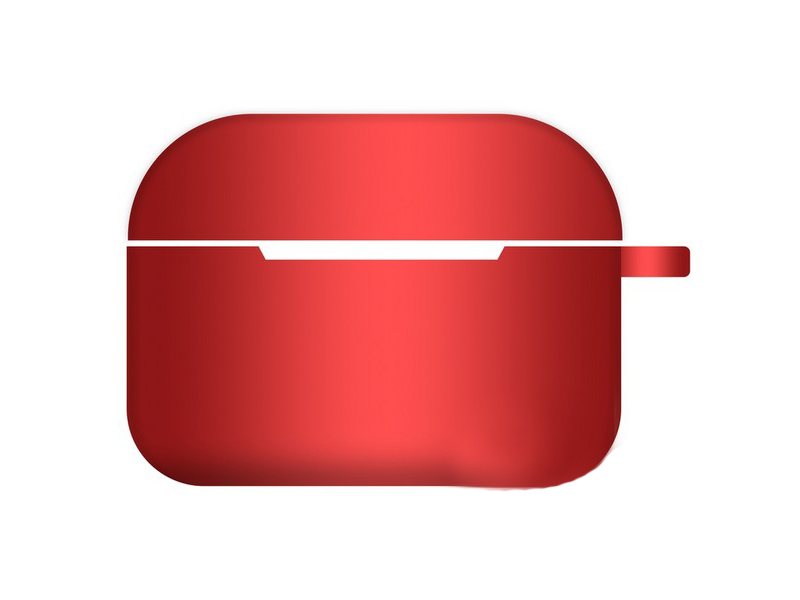 фото Чехол krutoff для airpods pro hang silicone case с карабином red 10966