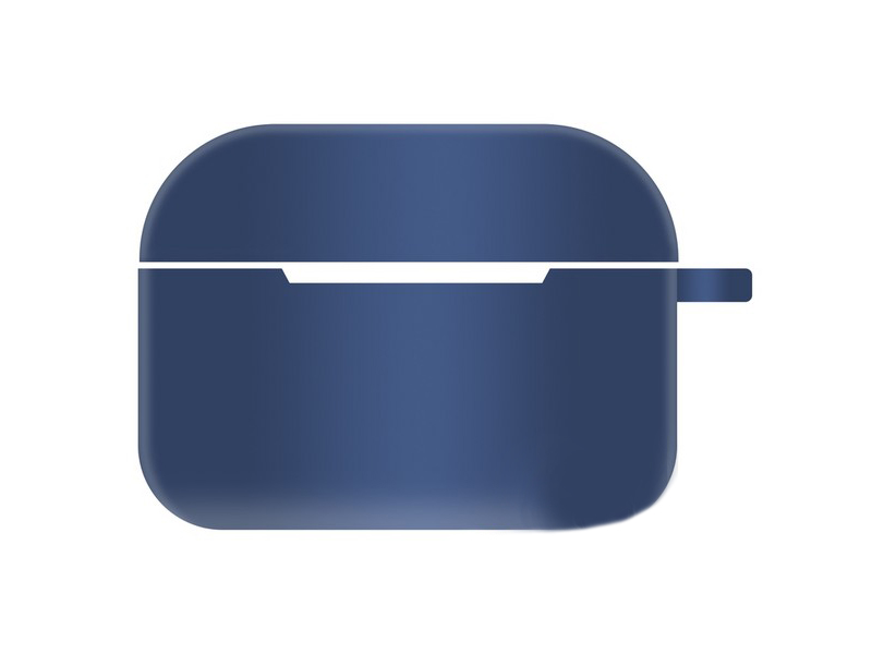 фото Чехол krutoff для airpods pro hang silicone case с карабином blue 10963