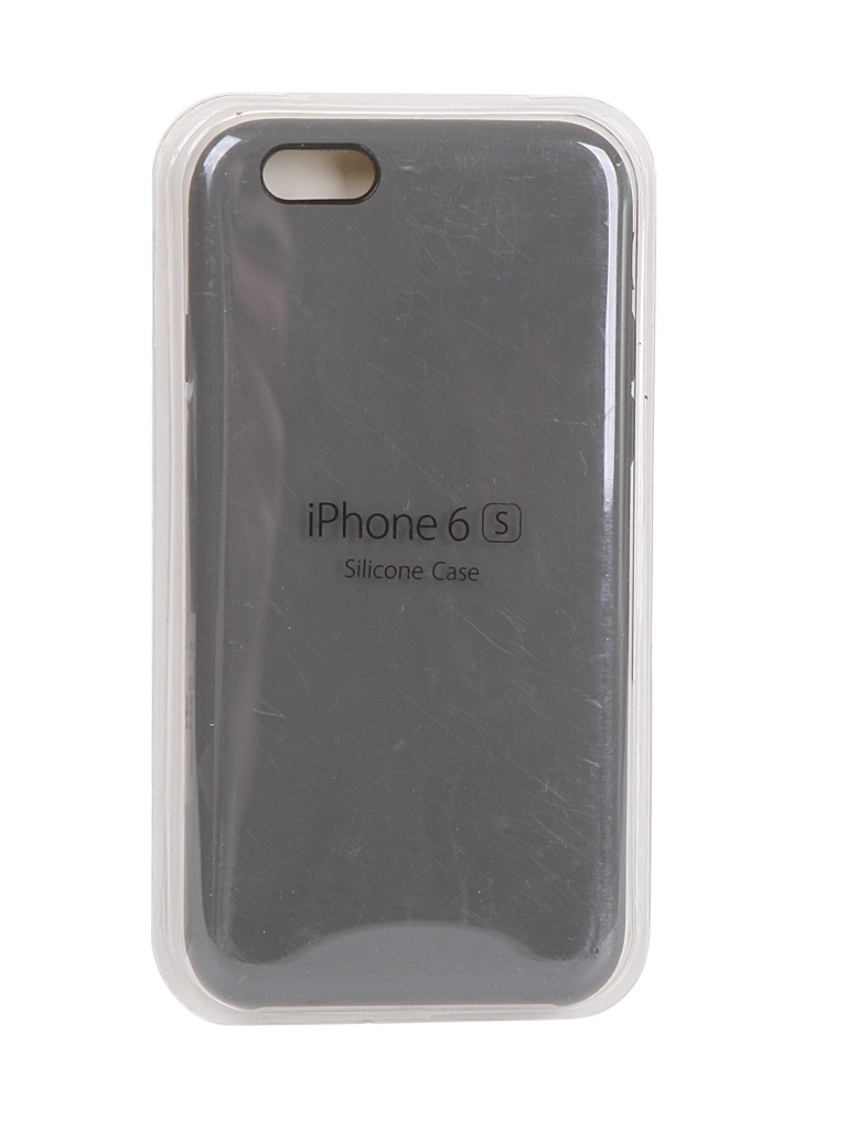 фото Чехол krutoff для apple iphone 6 / 6s silicone case charcoal grey 10893