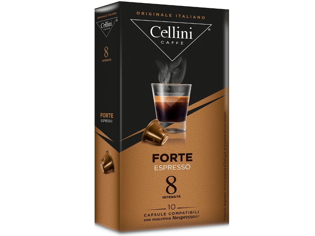 Капсулы для кофемашин Cellini Forte 10шт стандарта Nespresso